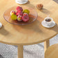 Modern Round Dining Table Rubberwood Solid Wood Dining Table with Sled Base Clearhalo 'Dining Tables & Seating' 'Dining Tables' 'dining_table' 'furn' 'furn_dining_table' 'Furniture' 'Kitchen & Dining Furniture' 1200x1200_36fd6c26-23ca-4c3b-94f1-f951d237dd50