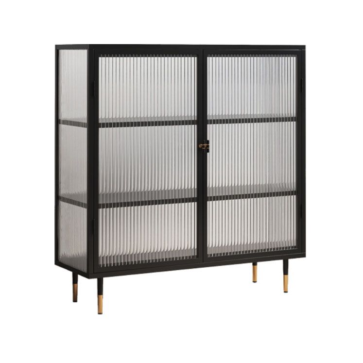 Mobile contemporaneo porte in vetro mobile in metallo con porte