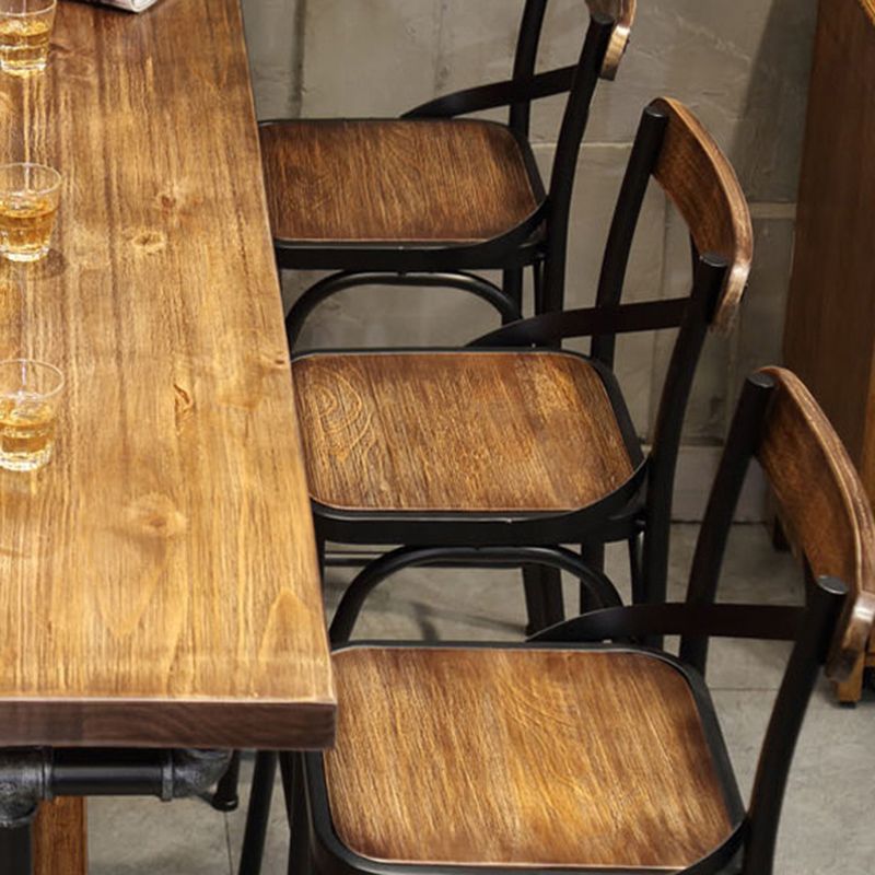 Solid Wood Counter Height Table Rectangle Bar Height Pub Table Clearhalo 'Bar Furniture' 'Bar Tables' 'bar_tables' 'furn' 'furn_bar_tables' 'Furniture' 'Kitchen & Dining Furniture' 1200x1200_36fec538-dcea-4d67-a3ce-3c1dc4b04610