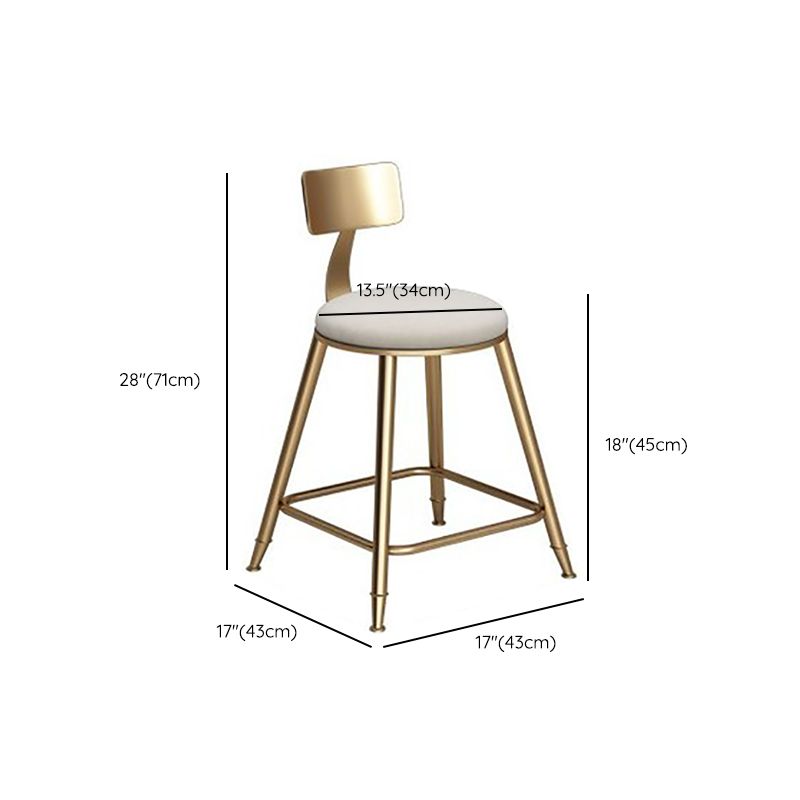 Faux Leather Dining Stools Low Back Bar Stools with Metal Base Clearhalo 'Bar Furniture' 'Bar Stools' 'bar_stools' 'furn' 'furn_bar_stools' 'Furniture' 'Kitchen & Dining Furniture' 1200x1200_36ff6a24-cd24-4585-bb1a-05ca4cdebdb5