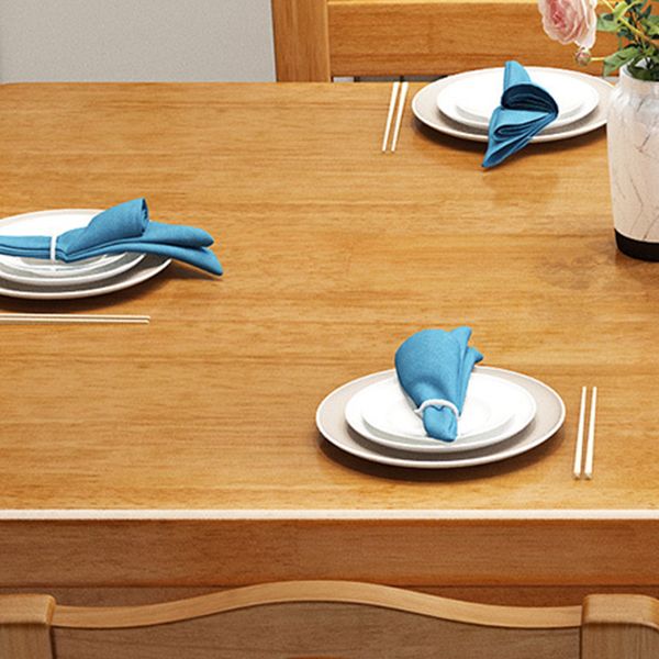 Rubberwood Solid Wood Dining Table Contemporary Dining Table Clearhalo 'Dining Tables & Seating' 'Dining Tables' 'dining_table' 'furn' 'furn_dining_table' 'Furniture' 'Kitchen & Dining Furniture' 1200x1200_3704184b-13db-419a-beda-99322a8cd6b4