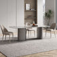 Modern Sintered Stone Top Dining Set Rectangle 1/4/5/6 Pieces Dining Table with Chairs Clearhalo 'Dining Room Sets' 'Dining Tables & Seating' 'dining_room_set' 'furn' 'furn_dining_room_set' 'Furniture' 'furniture_dining_room_set' 'Kitchen & Dining Furniture' 1200x1200_370510d9-1622-452a-acba-6b996639788a