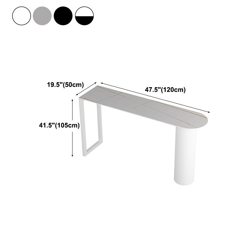 Indoor Stone Bar Height Cocktail Table Modern Double Pedestal Counter Wine Table Clearhalo 'Bar Furniture' 'Bar Tables' 'bar_tables' 'furn' 'furn_bar_tables' 'Furniture' 'furniture_bar_tables' 'Kitchen & Dining Furniture' 1200x1200_3705fabb-a049-46f6-95fa-bbdad264356c
