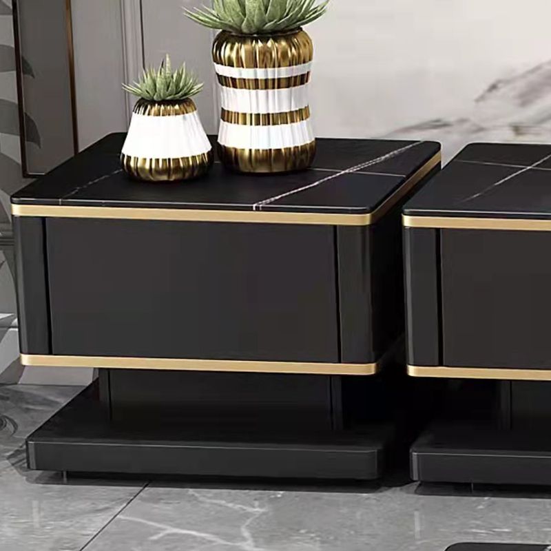 Glass Top Media Console for Living Room Glam Polish Finish TV Media Stand Clearhalo 'furn' 'furn_tv_stands_entertainment_centers' 'Furniture' 'Living Room Furniture' 'TV Stands & Entertainment Centers' 'TV Stands & Media Storage Furniture' 'tv_stands_entertainment_centers' 1200x1200_3706684a-c4c2-45f8-82d5-7640bea849ba