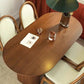 Kitchen Oval Dinner Table Dining Room Solid Wood Dining Table Clearhalo 'Dining Tables & Seating' 'Dining Tables' 'dining_table' 'furn' 'furn_dining_table' 'Furniture' 'Kitchen & Dining Furniture' 1200x1200_37071560-e2ec-4b27-b874-9bf6280641a4