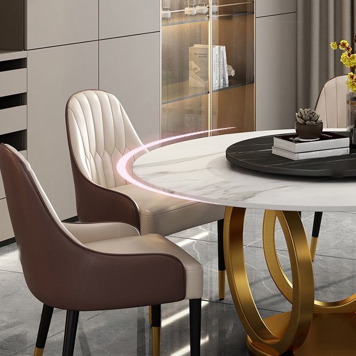 1/2/5/6/7 Pieces Round Modern Marble Furniture Standard Height Dining Table Set Clearhalo 'Dining Room Sets' 'Dining Tables & Seating' 'dining_room_set' 'furn' 'furn_dining_room_set' 'Furniture' 'furniture_dining_room_set' 'Kitchen & Dining Furniture' 'kitchen&dining_furn' 'kitchen' 1200x1200_37080495-1bd3-4e80-b0ab-f8e5e6285020