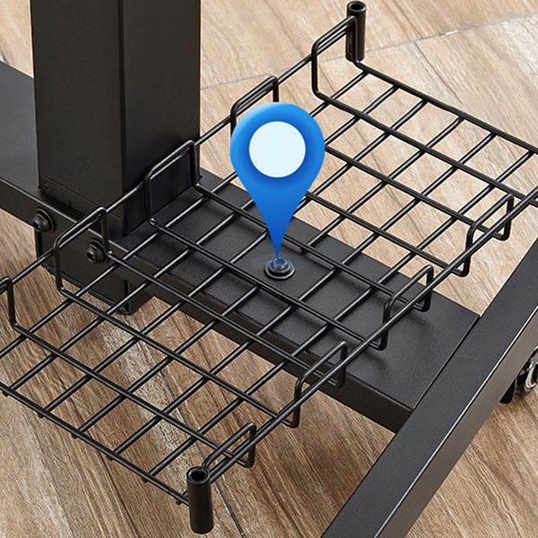 Eigentijdse voetstuk Office Desk Verstelbaar schrijfbureau met caster wielen