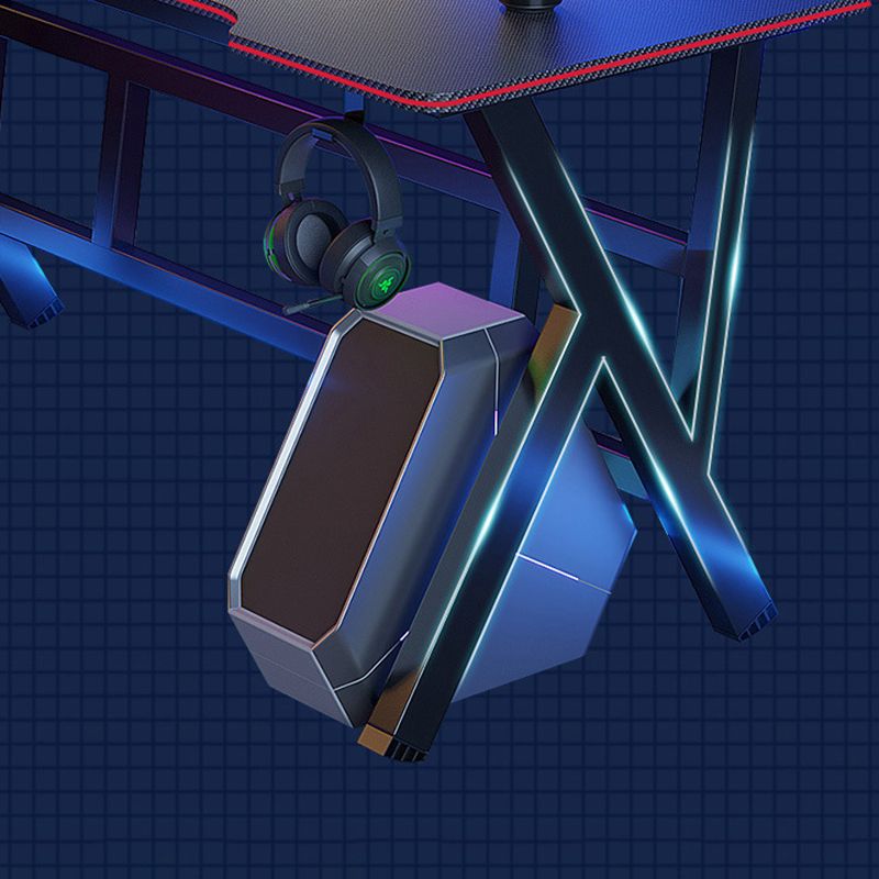 Cable Management Dormitory Gaming Desk Black Rectangular Computer Desk Clearhalo 'furn' 'furn_office_desk' 'Furniture' 'Office Desks' 'Office Furniture' 'office_desk' 1200x1200_3708bc86-a930-43c3-81a2-72d8e64c65bf