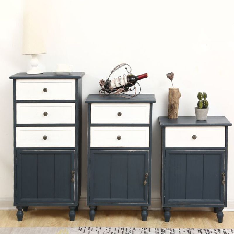 Industrial Turned Legs Accent Cabinet with Door and Drawers Storage Cabinet Clearhalo 'Cabinets & Chests' 'cabinets_chests' 'furn' 'furn_cabinets_chests' 'Furniture' 'Living Room Furniture' 1200x1200_370aca7f-9193-4b85-90f9-be9d8accfd60