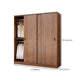 Solid Wood Frame Wardrobe Freestanding Wardrobe with Sliding Doors