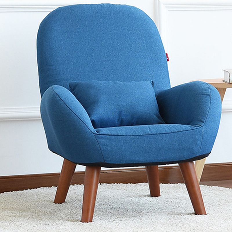 Chaise de bras de linge 23,62 "L x 21,65" W fauteuil accent à quatre jambes de base pour le salon