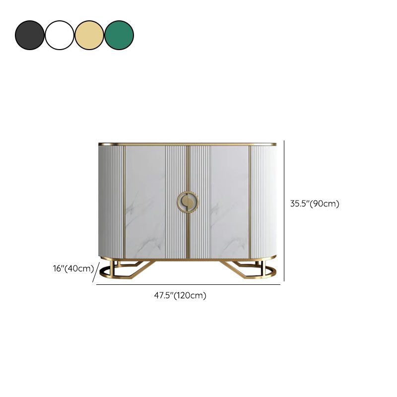 Tavolo da tavolo a buffet glam tavolo di calcolo in pietra con porte per sala da pranzo