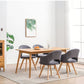 Contemporary Upholstered Study Room Arm Chair Matte Finish Open Dining Chair Clearhalo ' kitchen&dining_furn' 'Dining Chairs' 'Dining Tables & Seating' 'dining_chair' 'furn' 'furn_dining_chair' 'Furniture' 'furniture_dining_chair' 'Kitchen & Dining Furniture' 'kitchen' 1200x1200_370f09a2-047f-4902-ad66-341d0d9e2d0e
