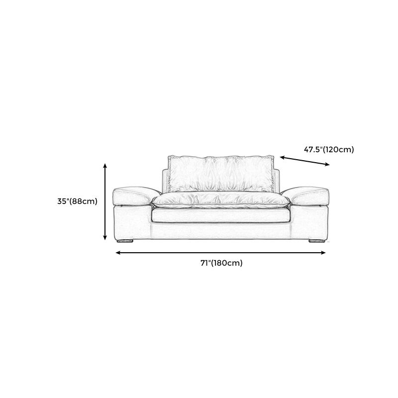 Modern Faux Leather Sectional Tan Cushion Back Sofa for Living Room Clearhalo 'furn' 'furn_sectionals' 'Furniture' 'furniture_sectionals' 'Living Room Furniture' 'Sectionals' 1200x1200_370f0de7-b602-416f-aff2-13f14898cca1