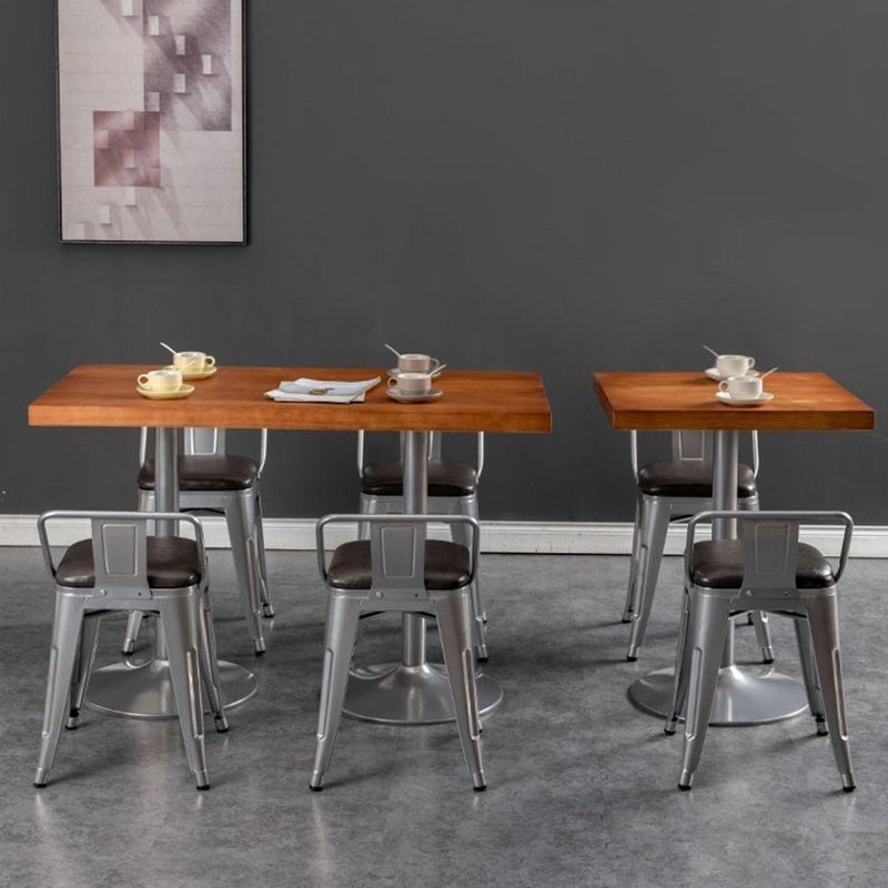 Industrial Dining Set 1/2/3/5 Pcs Kitchen Table and Chairs with Metal Frame Clearhalo 'Dining Room Sets' 'Dining Tables & Seating' 'dining_room_set' 'furn' 'furn_dining_room_set' 'Furniture' 'Kitchen & Dining Furniture' 1200x1200_370fc9e5-c1c4-4512-acf3-9209a782b7d5