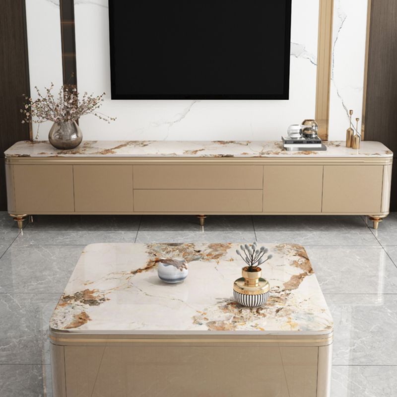 Enclosed Storage TV Media Console Modern TV Console with 2 Drawers Clearhalo 'furn' 'furn_tv_stands_entertainment_centers' 'Furniture' 'Living Room Furniture' 'TV Stands & Entertainment Centers' 'TV Stands & Media Storage Furniture' 'tv_stands_entertainment_centers' 1200x1200_371152ff-0031-445d-98e8-74efde919ff5