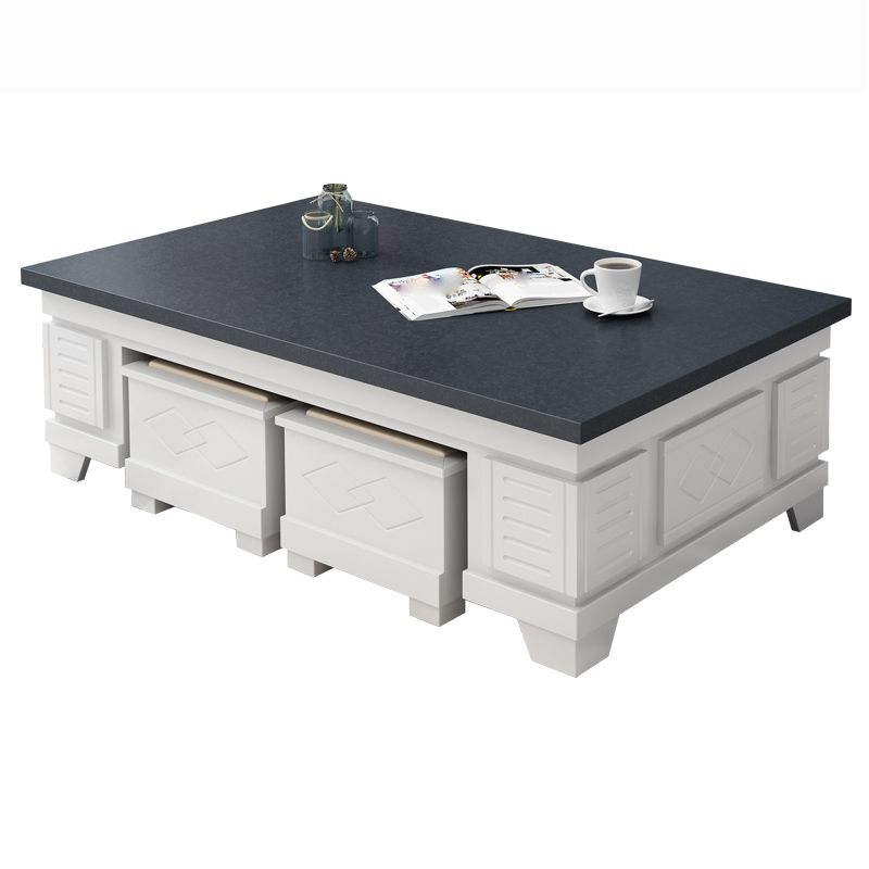 Modern Wood Coffee or End Table with Storage Cocktail Table Rectangular in Black Clearhalo 'Coffee & Accent Tables' 'Coffee Tables' 'coffee_tables' 'furn' 'furn_coffee_tables' 'Furniture' 'Living Room Furniture' 1200x1200_3711ed8c-6aa3-4080-85fd-2c70b5fade9e