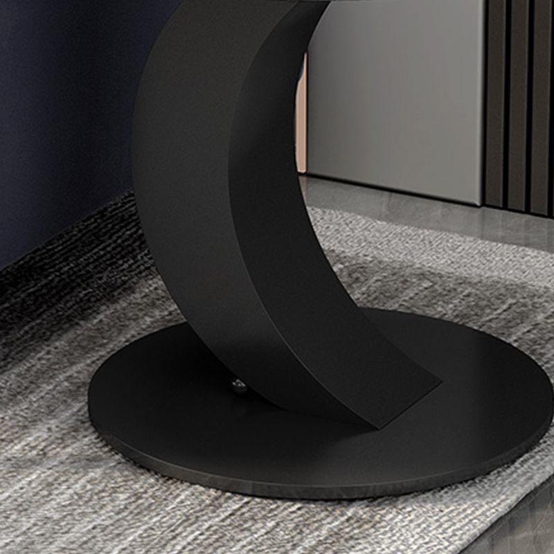 Abstract Base Design Oval/round Slate Table with Metal Base Coffee Table Clearhalo 'Coffee & Accent Tables' 'Coffee Tables' 'coffee_tables' 'furn' 'furn_coffee_tables' 'Furniture' 'Living Room Furniture' 1200x1200_37122cde-7f5d-4f42-a208-7171afd17e2d