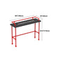 Industrial Wood Bar Table with Rectangle Table Top Red Trestle Table - 45.28" H Clearhalo 'Bar Furniture' 'Bar Tables' 'bar_tables' 'furn' 'furn_bar_tables' 'Furniture' 'furniture_bar_tables' 'Kitchen & Dining Furniture' 1200x1200_371316fa-dc4f-4dcd-918a-d74d1ac8713f