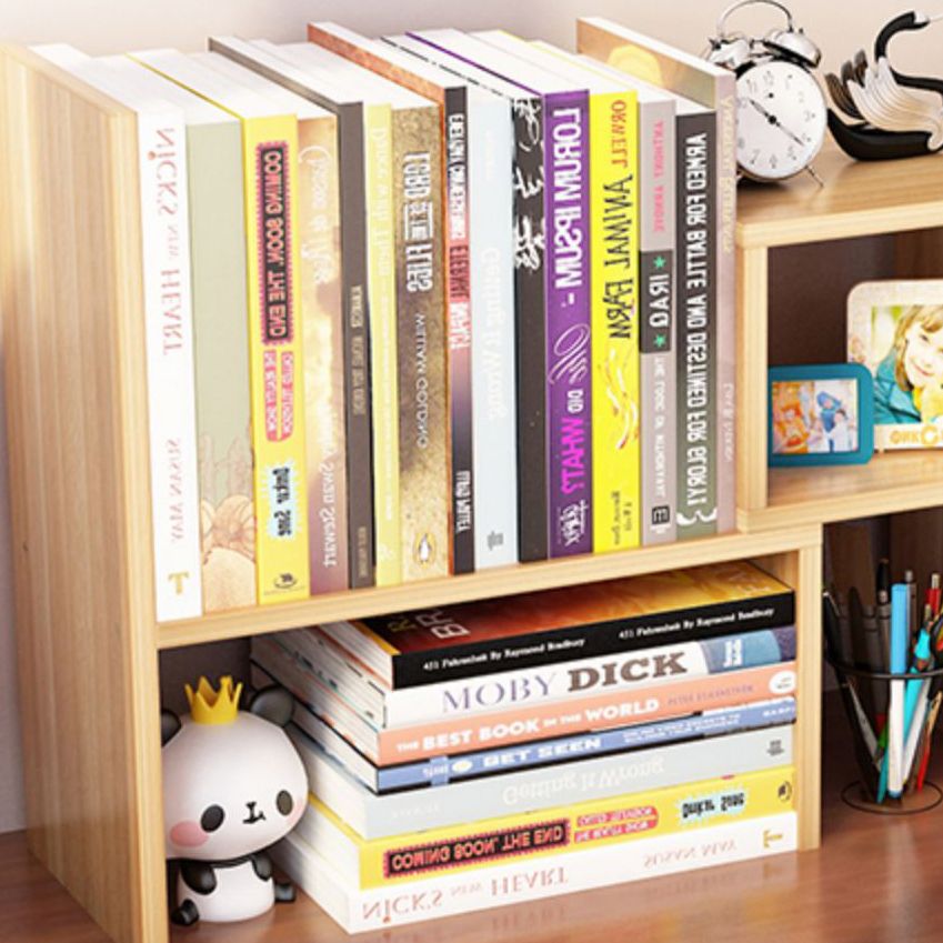 Estantería moderna de madera de ingeniería, estantería geométrica para cualquier habitación, 14 "H x 7" W