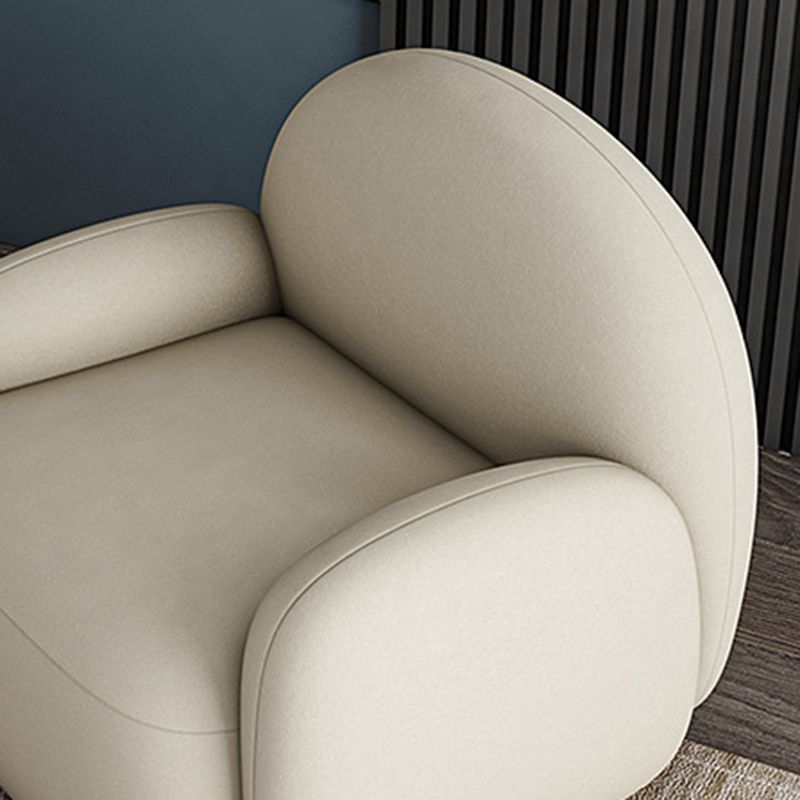 Chaise de canapé unique Scandinave Scandinave Scandinave Chaise de bras de dos fixe pour le salon