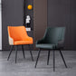Contemporary Metal Dining Room Chairs Faux Leather Dining Chairs for Home Use Clearhalo ' kitchen&dining_furn' 'Dining Chairs' 'Dining Tables & Seating' 'dining_chair' 'furn' 'furn_dining_chair' 'Furniture' 'furniture_dining_chair' 'Kitchen & Dining Furniture' 'kitchen' 1200x1200_3714e6e5-3808-4b62-9788-c4c079a334ad