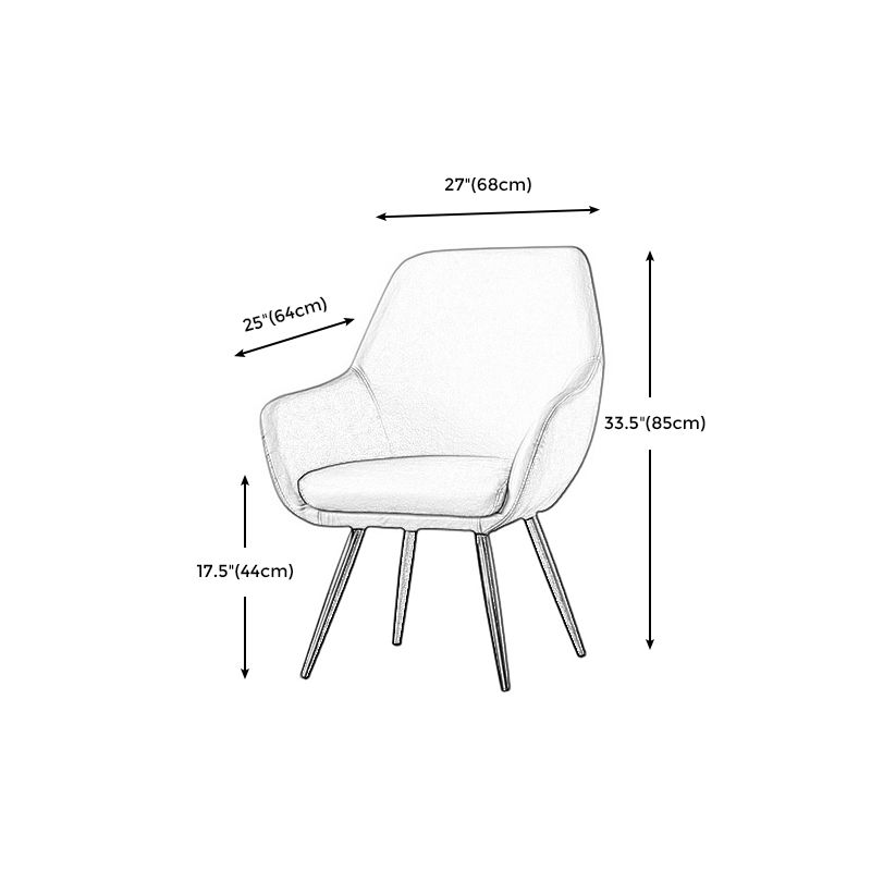 PRODURA PU PETTURA 26,74 "L x 25.2" W X 33.4 "H sedia per soggiorno
