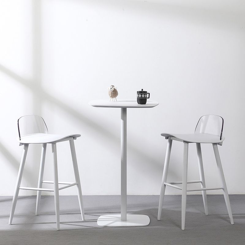 Modern Armless Backrest Counter Stool Iron Kitchen Bar Stool with Acrylic Seat and Pedal Clearhalo 'Bar Furniture' 'Bar Stools' 'bar_stools' 'furn' 'furn_bar_stools' 'Furniture' 'furniture_bar_stools' 'Kitchen & Dining Furniture' 1200x1200_37178246-9f57-44a1-8016-128770681dd4