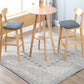 Contemporary Solid Wood Barstools Bristol Bar Stool with Footrest and Low Back Clearhalo 'Bar Furniture' 'Bar Stools' 'bar_stools' 'furn' 'furn_bar_stools' 'furniture_bar_stools' 'Kitchen & Dining Furniture' 'kitchen&dining_furn' 'kitchen' 'kitchen_furn' Furniture' 1200x1200_3719c802-0855-446e-ab46-1b3cbd987c7d