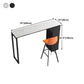 Stone Top Bar Dining Table Traditional Luxury Bar Table with Black Sled Base Clearhalo 'Bar Furniture' 'Bar Tables' 'bar_tables' 'furn' 'furn_bar_tables' 'Furniture' 'furniture_bar_tables' 'Kitchen & Dining Furniture' 1200x1200_371b2094-b61a-4d16-8409-fd38919cf57f