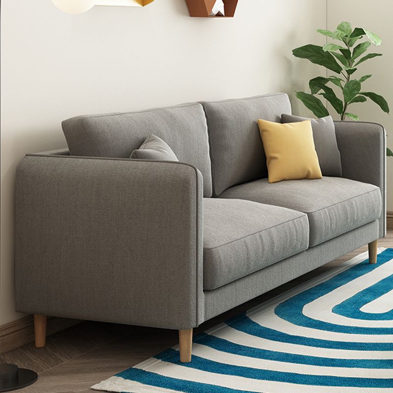 Scandinavian Loose Back Sofa 3-Seat Slipcovered Linen Square Arm Sofa Clearhalo 'furn' 'furn_sofas' 'Furniture' 'furniture_sofas' 'kitchen' 'kitchen_sofas' 'Living Room Furniture' 'Sofa' 'sofas' 1200x1200_371c4b0a-d748-40d6-afde-3bd8aee54e2d