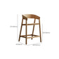 Tabourets de comptoir en bois brun
