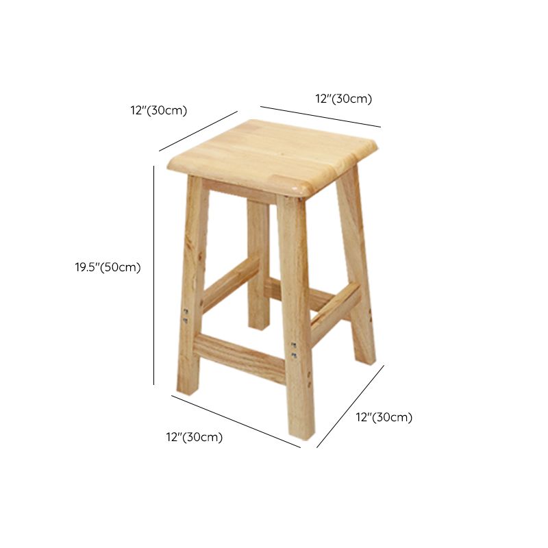 Industrial Solid Wood Bar Stool Backless Counter Stool for Restaurant Clearhalo 'Bar Furniture' 'Bar Stools' 'bar_stools' 'furn' 'furn_bar_stools' 'Furniture' 'Kitchen & Dining Furniture' 1200x1200_371c7e1f-1954-42ed-a15e-e3aa96b3896b