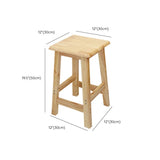 Industrial Solid Wood Bar Stool Backless Counter Stool for Restaurant Clearhalo 'Bar Furniture' 'Bar Stools' 'bar_stools' 'furn' 'furn_bar_stools' 'Furniture' 'Kitchen & Dining Furniture' 1200x1200_371c7e1f-1954-42ed-a15e-e3aa96b3896b