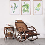 Vintage Style Wood Leisure Lazy Sofa Chair Adjustable Lounge Rocking Chair for Balcony Clearhalo 'Chairs & Seating' 'furn' 'furn_rocking_chairs' 'Furniture' 'Living Room Furniture' 'Rocking Chairs' 'rocking_chairs' 1200x1200_371d235b-e2f7-4782-8352-108511f8f5be