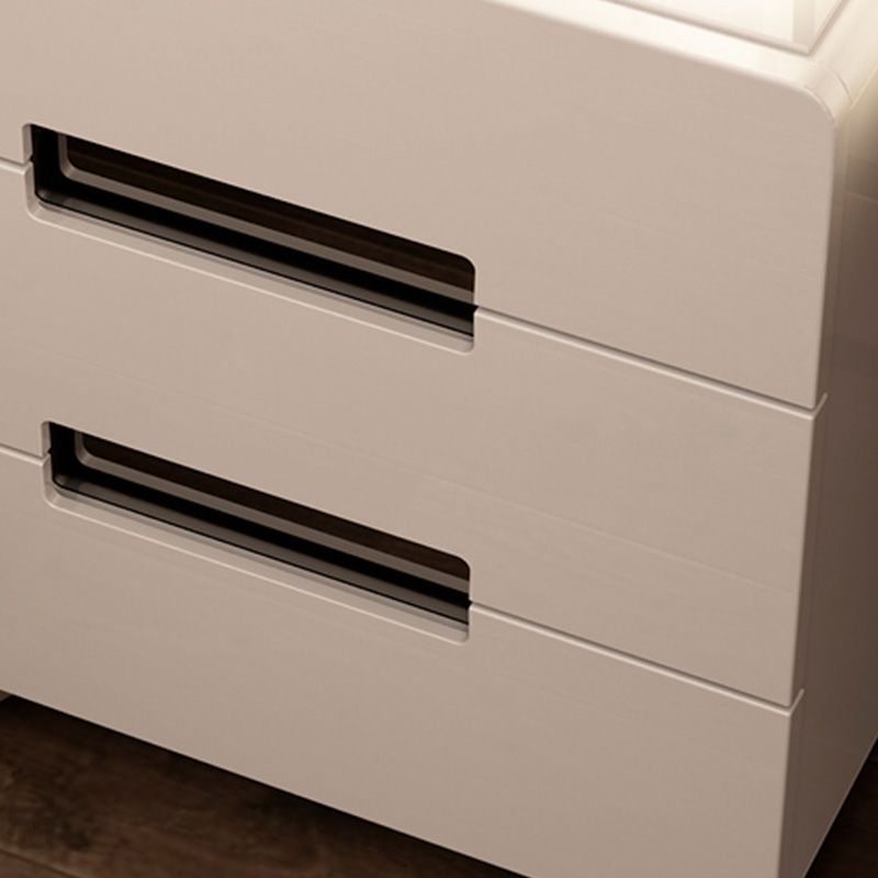 Metalen basiskast met 2 laden Wit/zwarte tafel Top nachtkastje