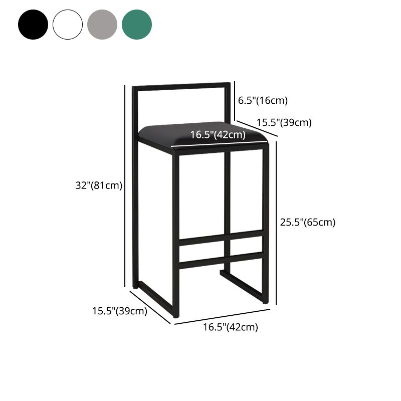 Contemporary Matte Finish Velvet Bar Stool Jewelry Shop Footrest Stool Clearhalo 'Bar Furniture' 'Bar Stools' 'bar_stools' 'Furniture' 'furniture_bar_stools' 'Kitchen & Dining Furniture' 1200x1200_371d3b1a-2825-4b18-b4c1-4dd702022a20