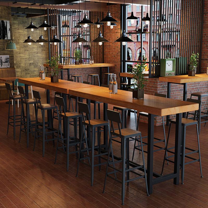 Contemporary Metal Solid Wood Barstool Indoor Bar Stool with Backless Clearhalo 'Bar Furniture' 'Bar Stools' 'bar_stools' 'furn' 'furn_bar_stools' 'furniture_bar_stools' 'Kitchen & Dining Furniture' 'kitchen&dining_furn' 'kitchen' 'kitchen_furn' Furniture' 1200x1200_371d89b2-94fb-4ade-b4b2-45f053e9da9f