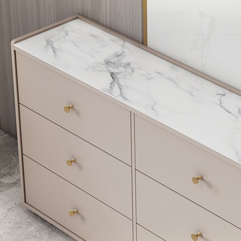 Armoire d'armoire à accent en bois moderne avec tiroir