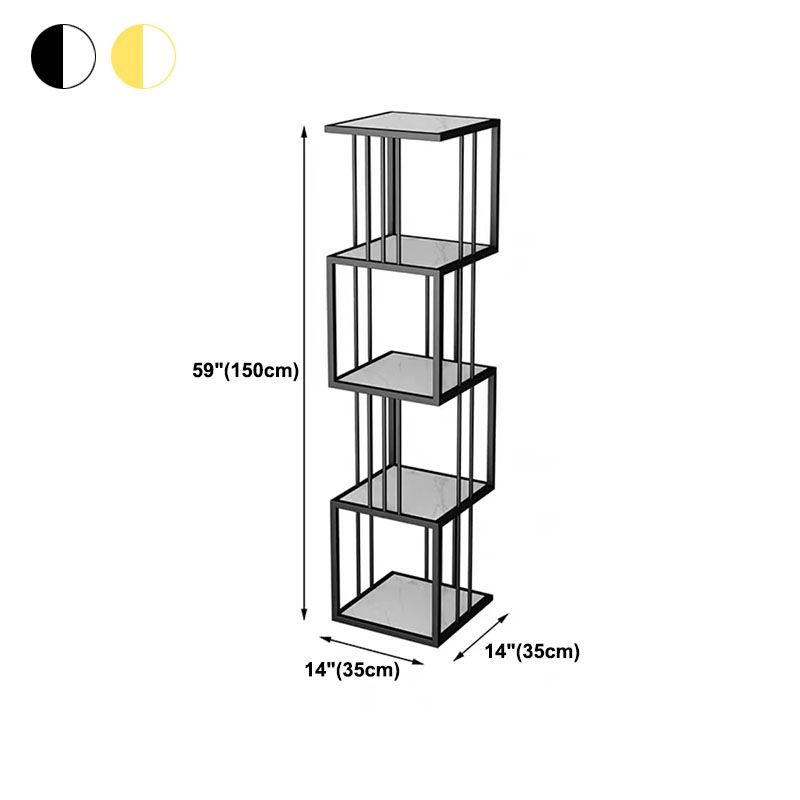 Open Vertical Etagere Bookshelf Industrial Iron Frame Manufactured Wood Shelf Bookshelf Clearhalo 'Bookcases' 'furn' 'furn_bookcases' 'Furniture' 'furniture_bookcases' 'kitchen' 'kitchen_bookcases' 'Living Room Furniture' 'Office Furniture' 1200x1200_37216b67-4ef1-4bfd-9659-b9cfef9864ca