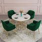 Glam 1/4/5 Pieces Round Dining Set Sintered Stone Dining Table Set for Home Use Clearhalo 'Dining Room Sets' 'Dining Tables & Seating' 'dining_room_set' 'furn' 'furn_dining_room_set' 'Furniture' 'furniture_dining_room_set' 'Kitchen & Dining Furniture' 'kitchen&dining_furn' 'kitchen' 1200x1200_372379af-e033-4943-8c04-c59695926d67