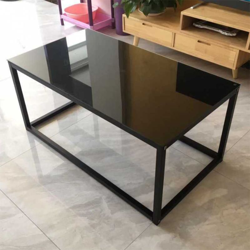 Contemporary Rectangular Glass Frame Base Coffee Cocktail Table Clearhalo 'Coffee & Accent Tables' 'Coffee Tables' 'coffee_tables' 'furn' 'furn_coffee_tables' 'Furniture' 'furniture_coffee_tables' 'Living Room Furniture' 1200x1200_3723fbdf-e546-49b1-a831-f90e26ca66e9