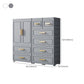 Plastic Wardrobe Cabinet with Drawer Modern Hinged Wardrobe Closet