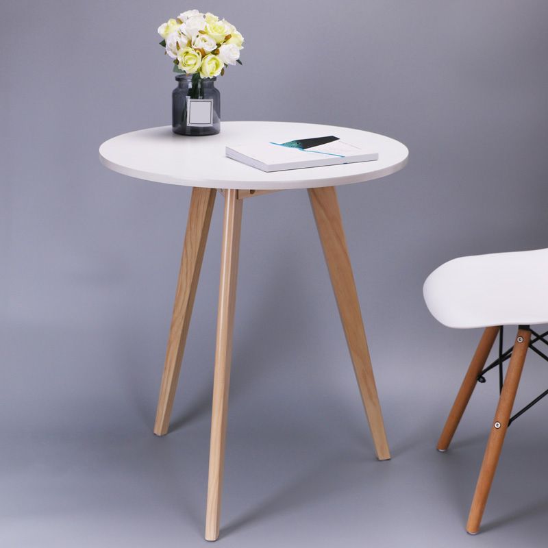 Scandinave 23,6 "/27,5" Table d'appoint en bois rond 3 Table de fin de jambes