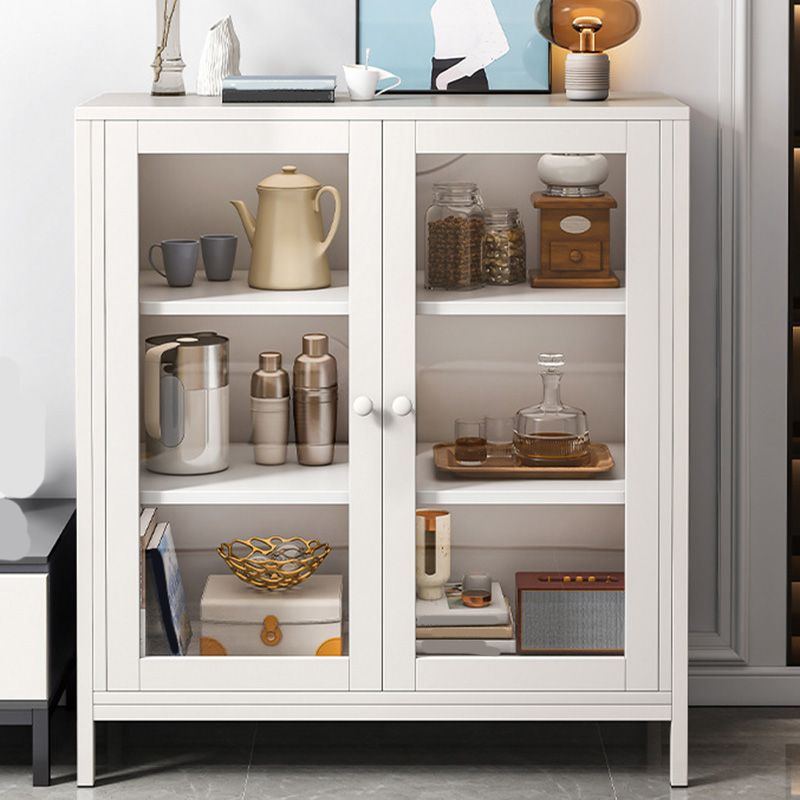 Engineered Wood Sideboard Table Modern Dining Server with Metal Legs for Dining Room Clearhalo 'buffet_sideboard' 'Buffets & Sideboards' 'furn' 'furn_buffet_sideboard' 'Furniture' 'Kitchen & Dining Furniture' 1200x1200_3724ce9f-ad6b-452b-b5bd-cf856d36e0de