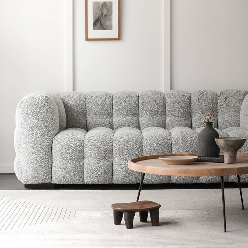 Contemporary Wooden Standard  Sofa Tuxedo Arm Tight Back Sofa