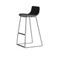 Modern Backrest Armless Counter Stool Iron High Stool with Plastic Cushion