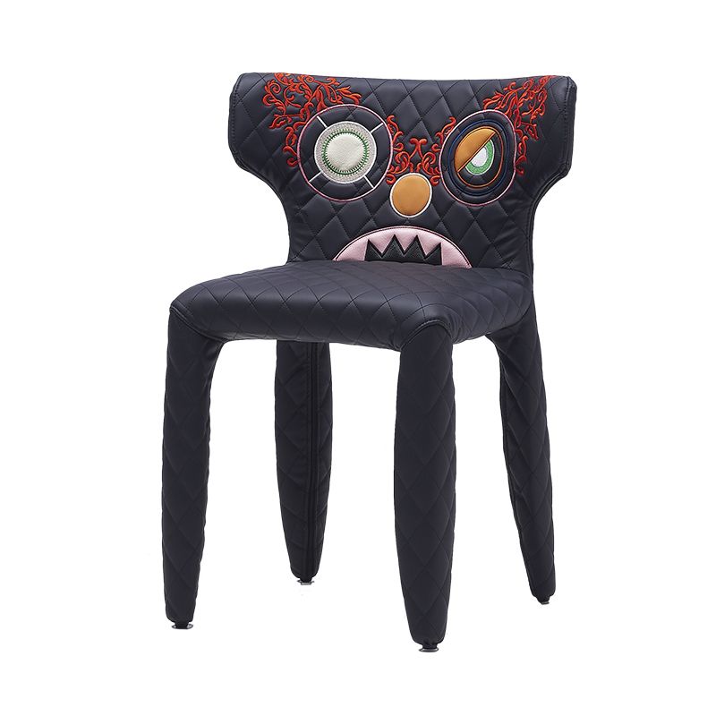 Hedendaagse stijl wingback gestoffeerde eetkamerstoel voor eetkamer