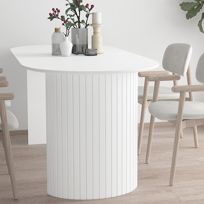 Contemporary Style Stone Dining Table Double Pedestal Table for Dining Room Clearhalo ' dining_table' 'Dining Tables & Seating' 'Dining Tables' 'furn' 'furn_dining_table' 'Furniture' 'furniture_dining_table' 'Kitchen & Dining Furniture' 'kitchen&dining_furn' 'kitchen' 'kitchen_dining_table' 1200x1200_3728b093-c5d2-48ff-83db-eeff0cae87b3