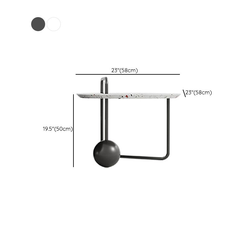 Round Stone Coffee Table Set Stainless Steel Simple Cocktail Table Clearhalo 'Coffee & Accent Tables' 'Coffee Tables' 'coffee_tables' 'furn' 'furn_coffee_tables' 'Furniture' 'Living Room Furniture' 1200x1200_372b4bf6-0cb7-42fd-8bc3-5e61b9b34d10